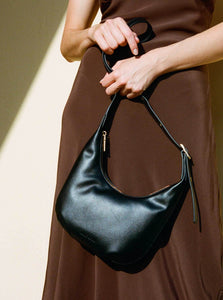 Brie Leon Handbag Everyday Croissant Mini Bag Brie Leon Everyday Croissant Mini Bag Black