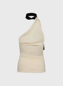 A. Roege Hove Vest Tia Front Tie Top Shop A. Roege Hove's Tia Top in Cream