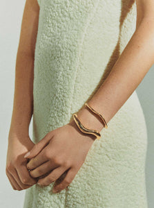 AGMES Bracelet Medium Astrid Cuff Shop the AGMES Medium Astrid Cuff in Gold