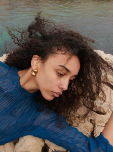 AGMES Hoop Earrings Bubble Hoops AGMES Bubble Hoops Gold