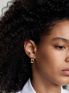 AGMES Hoop Earrings Giulia Hoops Shop the AGMES Giulia Hoops in 18K Gold Vermeil