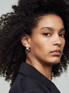AGMES Hoop Earrings Giulia Hoops Shop the AGMES Giulia Hoops in Silver