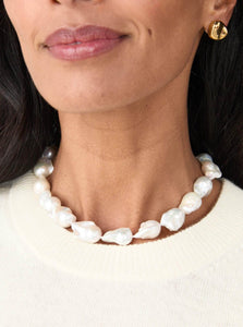 AGMES Necklaces Baroque Pearl Necklace Shop the AGMES Baroque Pearl Necklace