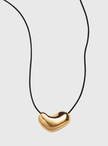 AGMES Pendant Necklace Sculpted Heart Pendant Shop the AGMES Sculpted Heart Pendant in 18K Gold Vermeil