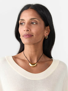 AGMES Pendant Necklace Sculpted Heart Pendant Shop the AGMES Sculpted Heart Pendant in 18K Gold Vermeil