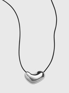 AGMES Pendant Necklace Sculpted Heart Pendant Shop the AGMES Sculpted Heart Pendant in Silver