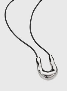 AGMES Pendant Necklace Wishbone Pendant Necklace AGMES Wishbone Pendant Necklace Silver