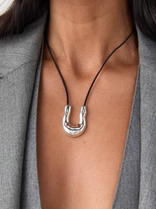 AGMES Pendant Necklace Wishbone Pendant Shop the AGMES Wishbone Pendant in Silver