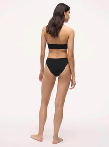 BAYTHE swimwear Harper Bandeau Top | Micro Terry | Black