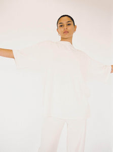 BEIJE T-shirt OS Knit Tee Ecru BEIJE Knit Tee Ecru