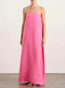 BONDI BORN Maxi Dress Delphi Strapless Maxi Dress BONDI BORN Delphi Strapless Maxi Dress Pink Rose