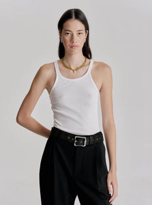 Brie Leon Belt Everyday Belt Silver Brie Leon Everyday Belt Silver Hardware Black