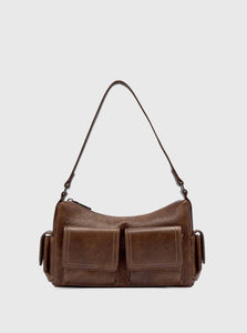 Brie Leon Handbag Worn Chocolate Rae Pocket Bag Mini Brie Leon Rae Pocket Bag Mini Worn Chocolate