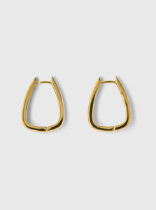 Brie Leon Hoop Earrings Gold Large Uma Earrings