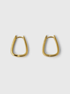 Brie Leon Hoop Earrings Gold Uma Drop Sleeper Earrings