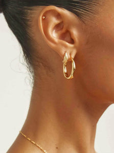 Brie Leon Hoop Earrings Olar Twist Hoops Brie Leon Olar Hoop Earrings