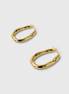 Brie Leon Hoop Earrings Organica Bent Hoop Earrings