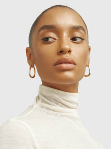 Brie Leon Hoop Earrings Organica Bent Hoop Earrings