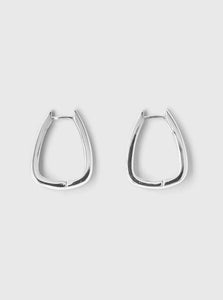 Brie Leon Hoop Earrings Silver Large Uma Earrings