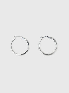 Brie Leon Hoop Earrings Silver Small Organica Hoop Earrings Brie Leon Large Organica Hoops