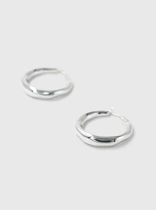 Brie Leon Hoop Earrings Silver Small Organica Hoop Earrings Brie Leon Large Organica Hoops