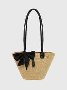 Casa Catinella Basket Bag Natural Long Handle Basket Casa Catinella Long Handle Basket