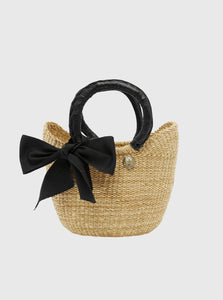 Casa Catinella Woven Bag Black Mini Basket Bag Casa Catinella Mini Basket Bag Black