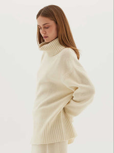 Cloth & Co. Sweater The Roll Neck Jumper Cloth & Co The Roll Neck Jumper | Winter White