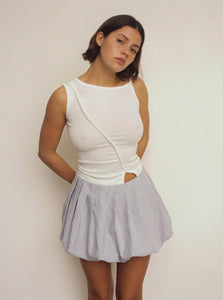 Commonplace Essentials Mini Skirt Bubble Skirt Commonplace Essentials Black-White Bubble Skirt