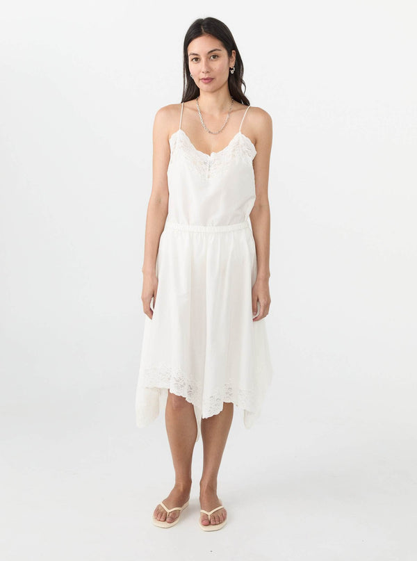 Calais Silk Cotton Lace Handkerchief Skirt – Courtney Zheng