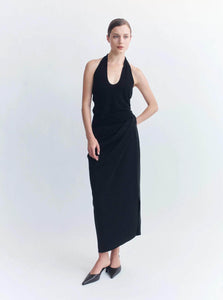 Courtney Zheng Halter Top Ines Merino Halter Top Shop Courtney Zheng's Ines Merino Halter Top in Staple Black