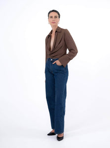 Courtney Zheng Long Sleeve Top Aya Silk Cowl Shirt Shop Courtney Zheng's Sophisticated Aya Silk Cowl Shirt