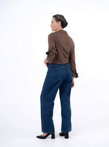 Courtney Zheng Long Sleeve Top Aya Silk Cowl Shirt Shop Courtney Zheng's Sophisticated Aya Silk Cowl Shirt