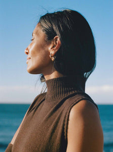 Courtney Zheng Maxi Dress Enric Wool Cashmere Dress Shop Courtney Zheng's Enric Wool Cashmere Dress in Brown
