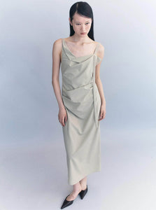 Courtney Zheng Origami Wool Backless Dress Origami Wool Backless Dress