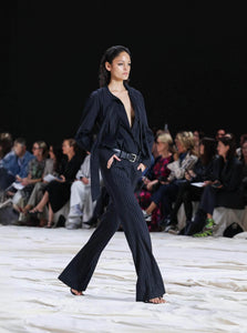 Courtney Zheng Pants Stefan Chalkstripe Wool Pants Shop Courtney Zheng Stefan Chalkstripe Wool Pants