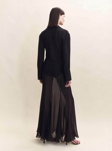 Courtney Zheng Shirt Aya Silk Cowl Shirt Shop Courtney Zheng's Sophisticated Aya Silk Cowl Shirt