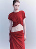 Courtney Zheng T-shirt S Supima Cotton Tuck Tee Shop Courtney Zheng's Supima Tuck Tee in Red