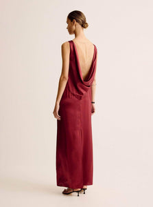 Esse Studios Dress Finesa Cowl Dress Shop ESSE Studios Finesa Cowl Dress in Spiced Wine