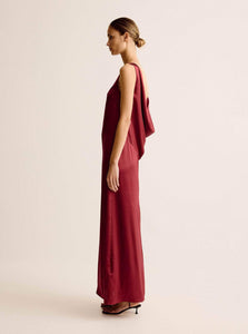 Esse Studios Dress Finesa Cowl Dress Shop ESSE Studios Finesa Cowl Dress in Spiced Wine