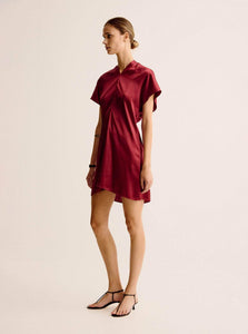 Esse Studios Dress Luca Mini Dress Shop ESSE Studios Luca Mini Dress in Spiced Wine