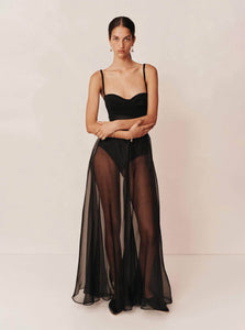 Esse Studios - Aire Silk Maxi Skirt - Black