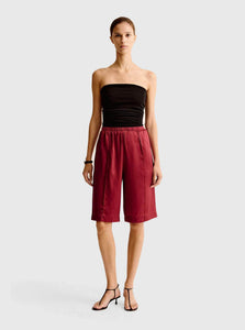 Esse Studios Short 6 / Red Classico Tuck Shorts Shop ESSE Studios Classico Tuck Shorts in Spiced Wine