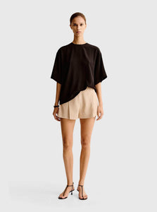 Esse Studios Top 6 / Black Finesa Silk Tee Shop ESSE Studios Finesa Silk Tee in Black