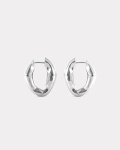 ESSĒN Earrings Recycled 925 Sterling Silver The Hoop Earrings - Silver