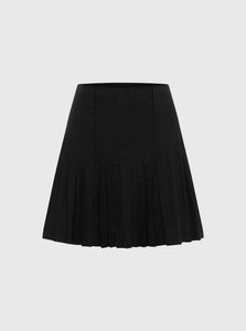 Fredric Mini Skirt 6 Bella Skirt Fredric Bella Pleated Mini Skirt Black