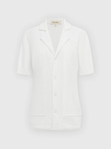 Fredric Shirt 6 Elvis Shirt Fredric Organic Cotton Elvis Shirt White