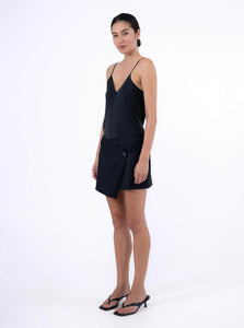 Hyde & Stone Mini Skirt Ria Wool Mini Skirt Shop Hyde & Stone's Ria Wool Mini Skirt in Black