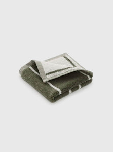 In Bed Hand Towel 100% Organic Cotton Hand Towel In Bed 100% Organic Cotton Hand Towel Khaki Stripe