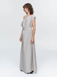 Marle Maxi Dress Oscar Dress Shop Marle's Effortless Oscar Dress in Chocolate Stripe